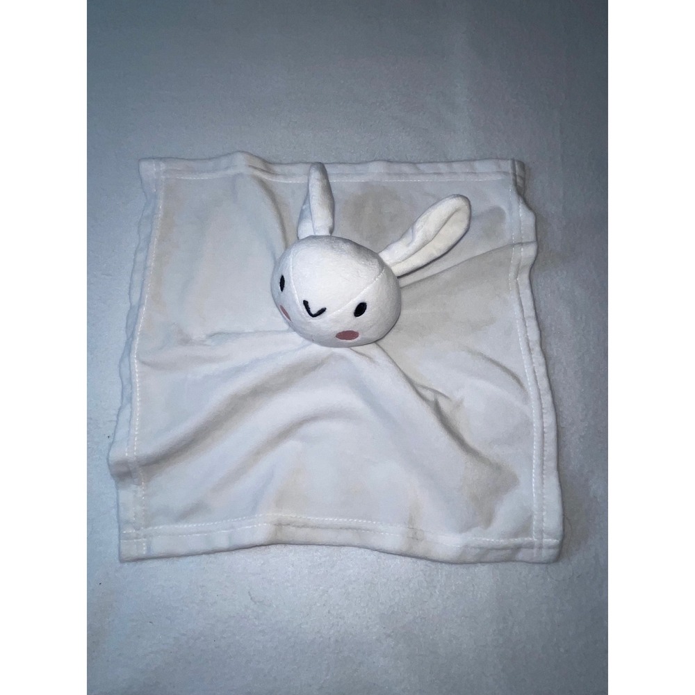 Baby Essentials Bunny Security Blanket Kids White  Lovie Huggy Plush